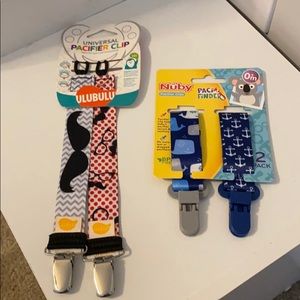 Pacifier Clips for Baby Boy (Brand New)